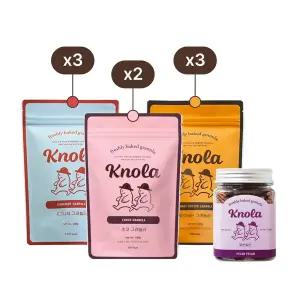 [임직원][크놀라]시그니처 그래놀라 200gx3개 +피넛버터 200gx3개 +초코 180gx2개 + 피칸피칸 130gx1개