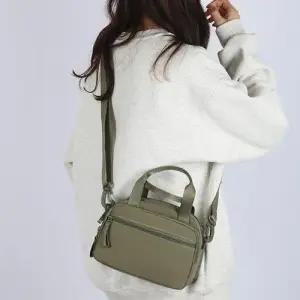 나일론 여행용 크로스 미니 핸드폰 지갑 가방 카키 WFJOX5M