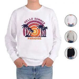 [하프클럽/알티피아]맨투맨 전색상 하와이 열대나무 여름 해변 e 디자인티