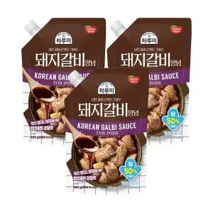 [소비기한 임박] 동원 하루미 돼지갈비양념 500g, 3개
