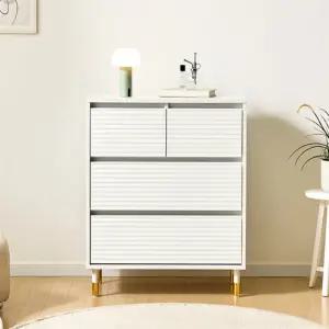 800MM 3단 거실사이드수납장 선반서랍장