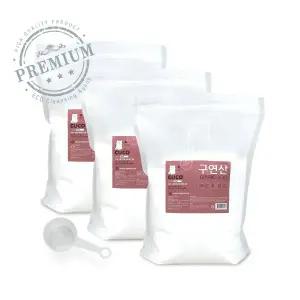 [CUCO]한내음 구연산 5kg 프리미엄 오스트리아산 X 3개 가습기 세척 물때 청소 섬유유연제