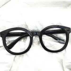 동글이안경 블랙뿔테 검정 왕 뿔테 안경테