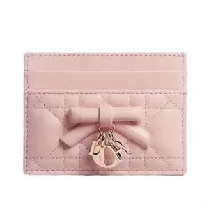 [명품]  Lady Dior Freesia 카드 지갑 S2604OUQA_M19N