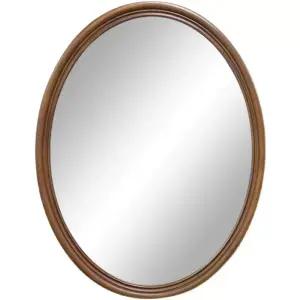 엔틱거울 타원형 원목 라탄거울 화장대거울 50x70CM 벽걸이