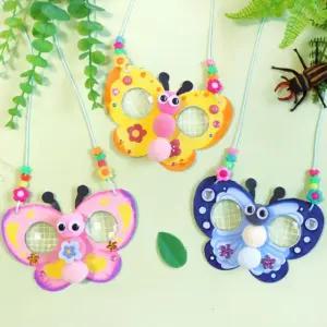 유치원 곤충눈 안경 나비 목걸이만들기5P 미술학원 복지관 노인 단체