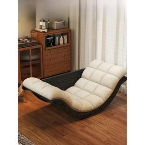 스윙체어 원목 흔들소파 테이블 안락의자 바나나의자