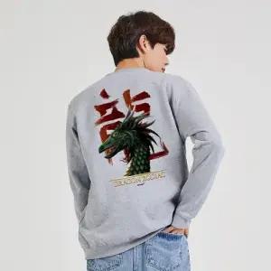 키밍 용 한자 용띠 맨투맨 후드 AAK W7B8555