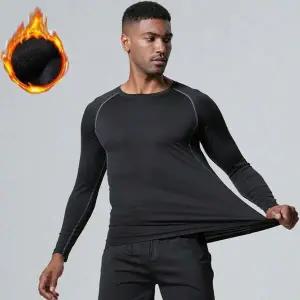 [하프클럽/]남성 따뜻한 기모안감 예쁜핏 트레이닝복 긴팔 티셔츠