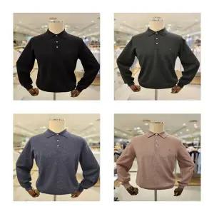 닥스니트 (양말증정 )DLW1SWTL150-K1 4종택1 워셔블 솔리드 카라 니트