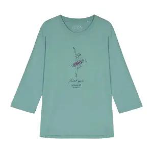 [롯데백화점]뱅뱅 여성 라운드 프린트 7부 면 티셔츠 (NTM257)