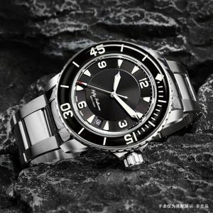 키링 남성용 곡선 엔드 하이 퀄리티 시계 체인, Blancpain Fifty Fathoms 5000 5015 시리즈, 스테인레스 스