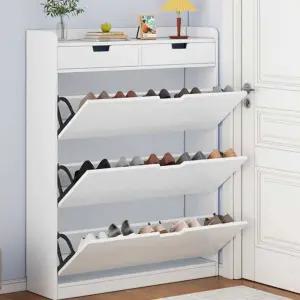 폭좁은신발장 현관 슬림 폭좁은 수납 화이트 폴딩