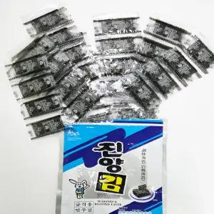 진양 줄줄이 급식용 안주김 80g (1봉 4매 80개입) 미니 도시락김