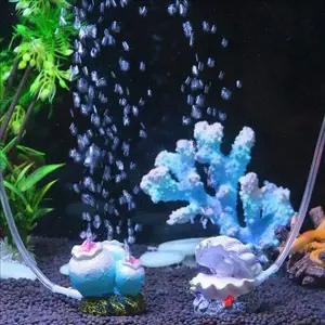 [골드스마일]인테리어 어항 장식 용품 조경용품 수족관 장식물 세트 산호 기포