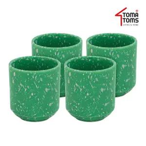 [토마톰스]뉴트로 도자기 분식그릇 물컵 x 4인