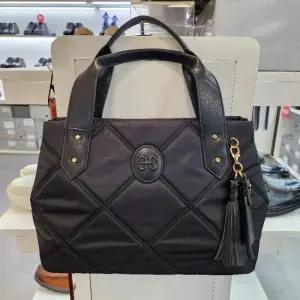 HC12 퀼팅 원단 토트 크로스백  퀼팅원단 여성 토트 크로스백 EOEFHB837BK