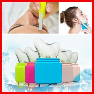 얼굴 리프팅 컨투어링 도구 아이스볼 얼굴 마사지기 눈 붓기 감소 실리콘 아이스 큐브 얼굴 롤러