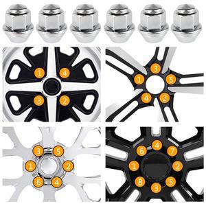 [호환제품] 포드 바퀴에 대 한 20Pcs 휠 너트 M12x1.5 19mm 16 진수 60도 테이퍼 탄소 철강 도금 교체 OEM