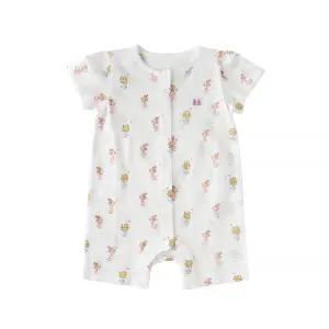 선물추천[밍크뮤HP]26년S/S (WH)보타닉플라워반팔우주복 (36370-041-20)