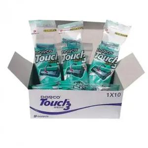 터치식 3중날 일회용 휴대용 면도기 셀프관리용 면도칼