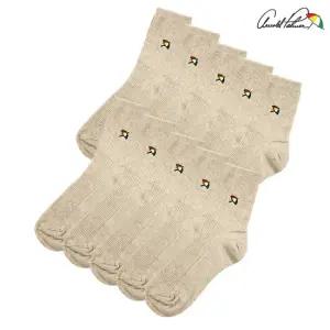 아놀드파마 여자중목양말 발목조임 편한 갑종 골지 양말 베이지 10족 국산