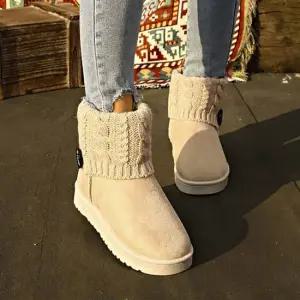 여성 5컬러 니트카라 버튼 숏 미들부츠 여성로퍼 패션로퍼 털신발 미들부츠 니트부츠