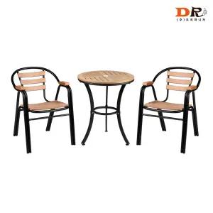 도리퍼니처 웨스턴 600 + 모로코 2인 테이블 세트 / 업소 주방 가게 식당 카페 커피숍 테라스 야외 정원