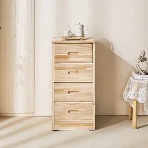 동서가구 모모칸 원목 서랍장 4단 DF926481