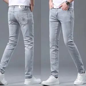 남성 청바지 데님팬츠 슬림스판 청바지 봄여름가을용