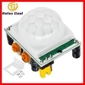 HC-SR501 라즈베리 파이 + 케이스 용 Arduino 용 IR 초전기 적외선 PIR 인간 적외선 동작 감지기 센서 모듈