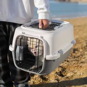 강아지 이동장 켄넬 고양이 케이지 케리어 더블도어