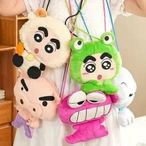 ( )짱구 캐릭터 봉제인형 크로스백 랜덤 1P 귀여운 가방