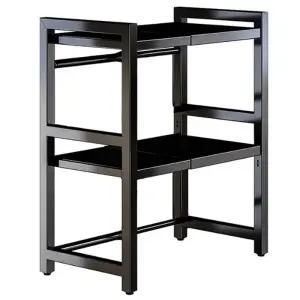 높이 조절 가능한 2단 전자레인지 선반 오븐 거치대