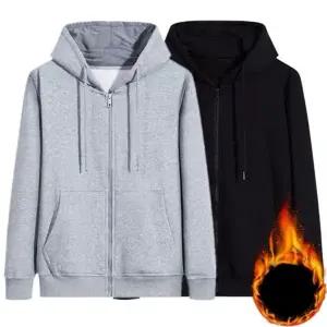 기본 안감 집업 얇은기모 따뜻한 후드 겨울 남녀공용