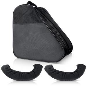 클라이시 1세트 롤러 스케이트 백 및 스 블레이드 커버 조절 가능한 어깨 스트랩, 쿼드 인라인 대부분의 스케이팅 액세서리에 맞습니다