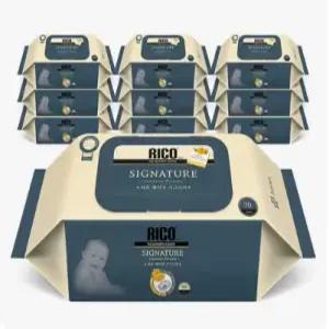 리꼬베이비 시그니처 아기물티슈 캡형 70매 x 10팩