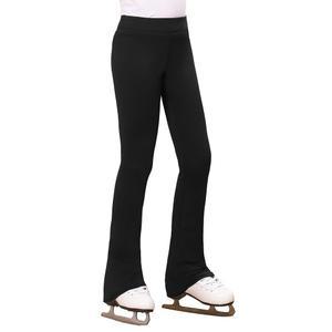 스텔 걸 피겨 스케이팅 팬츠 스 레깅스 폴라 플리스 웜 연습복