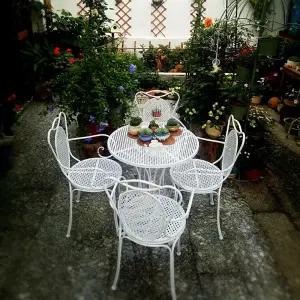 야외 정원 테라스 옥상 마당 꾸미기 티테이블 세트