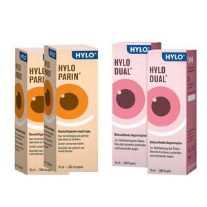 힐로 Hylo 듀얼 파린 눈물 2개( 각 인공 4개입) 세트