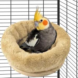 새장용 DBNESS 중형 새 둥지 탈착식 플러시 앵무새 해먹 침대 버디 코카티엘 코누어 잉꼬 햄스터를 위한