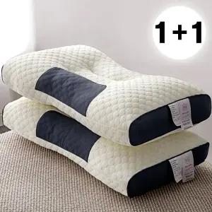 [2개세트] 푹신 소프트 경추베개 꿀잠 통세탁 가능