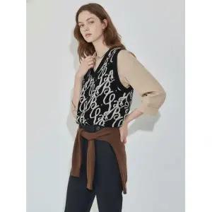 베스띠벨리 모노그램 브이넥 니트 베스트 BHVCX2967 1163645