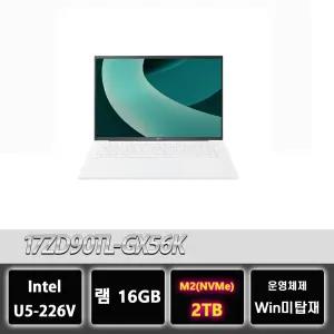 LG그램 17ZD90TL-GX56K 16GB 루나레이크 U5 프리미엄 노트북 2TB교체