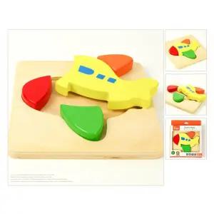 사고력발달 유아교구 원목비행기퍼즐 아기선물 장난감 조각맞추기 두뇌개발 매칭놀이
