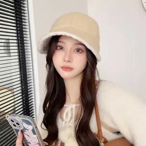 여자 겨울 데이트 룩 따듯한 털 안감 벙거지 버킷 햇 모자쇼핑몰모자종류