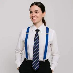 [골드스마일]bns 컬러 정장 멜빵 서스펜더 블루 바지 멜빵끈