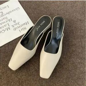 ONM 3컬러 뮬슬리퍼 로우힐 여자 심플 데이트룩