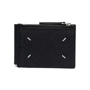 [메종마르지엘라] 보빈 레더 머니 클립 지갑 블랙 SA1UI0018P4745 T8013