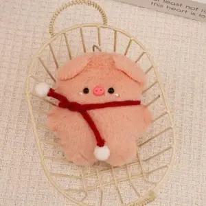 (옵션 목도리 돼지 키링(104))목도리 돼지 키홀더 가방꾸미기 선물 테슬 부자재 악세사리 자동차 재료 가방